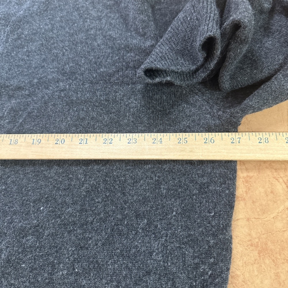 Orvis Cardigan Sweater Mens XXL Charcoal Gray 100% Lambswool V Neck Grandpa - Picture 7 of 9